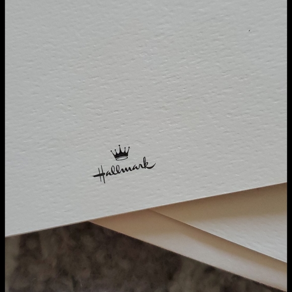 VINTAGE unused Shower Gift Thank You cards 6 pcs. HALLMARK retro 50s 60s graphic - Picture 7 of 7